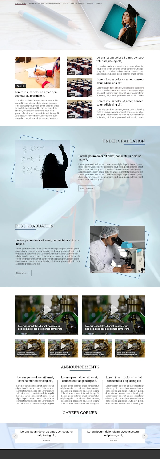 create a website UI