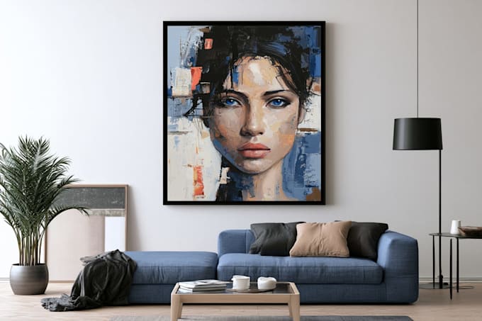illustrate a impressionism abstract portrait for yourself