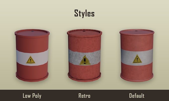 game ready 3d models and low poly assets in blender