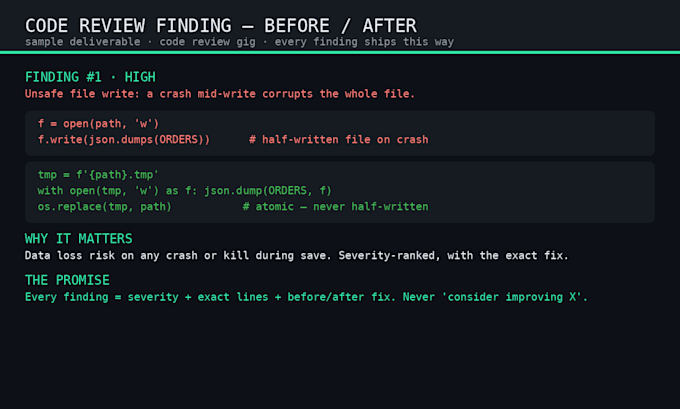review your code for bugs and security before it ships