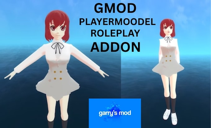 create custom garrysmod character, props and game ready 3d models, player model