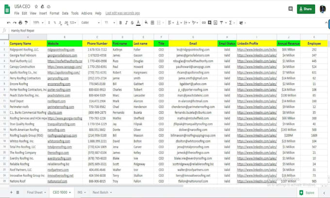build a targeted b2b lead list with verified emails