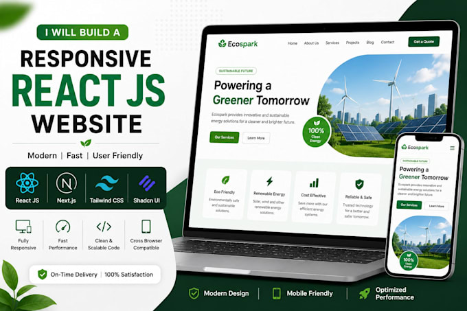 build a responsive react js website