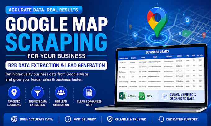 do google map scraping for your business b2b data extraction and lead generation