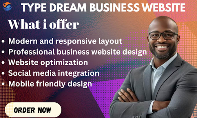 design a professional typedream business website