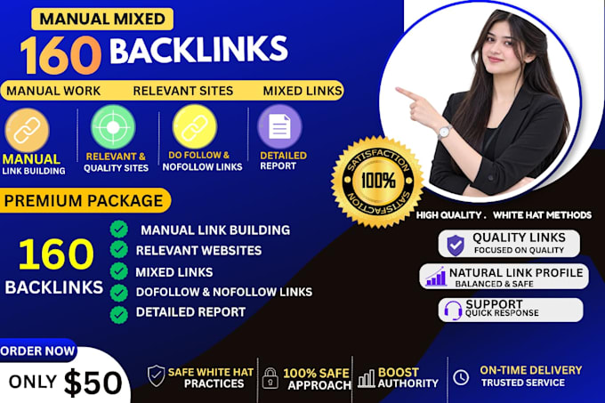 build manual high quality mixed backlinks for SEO
