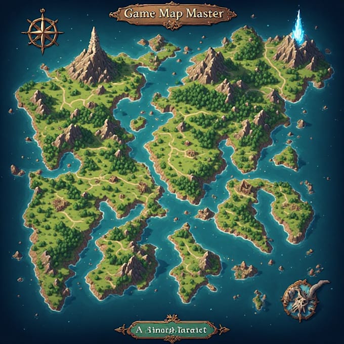 create a unique and detailed custom game map