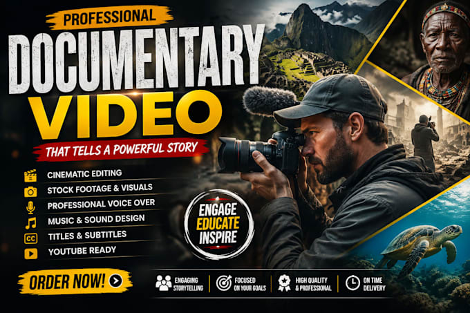 do youtube and instagram documentary style video