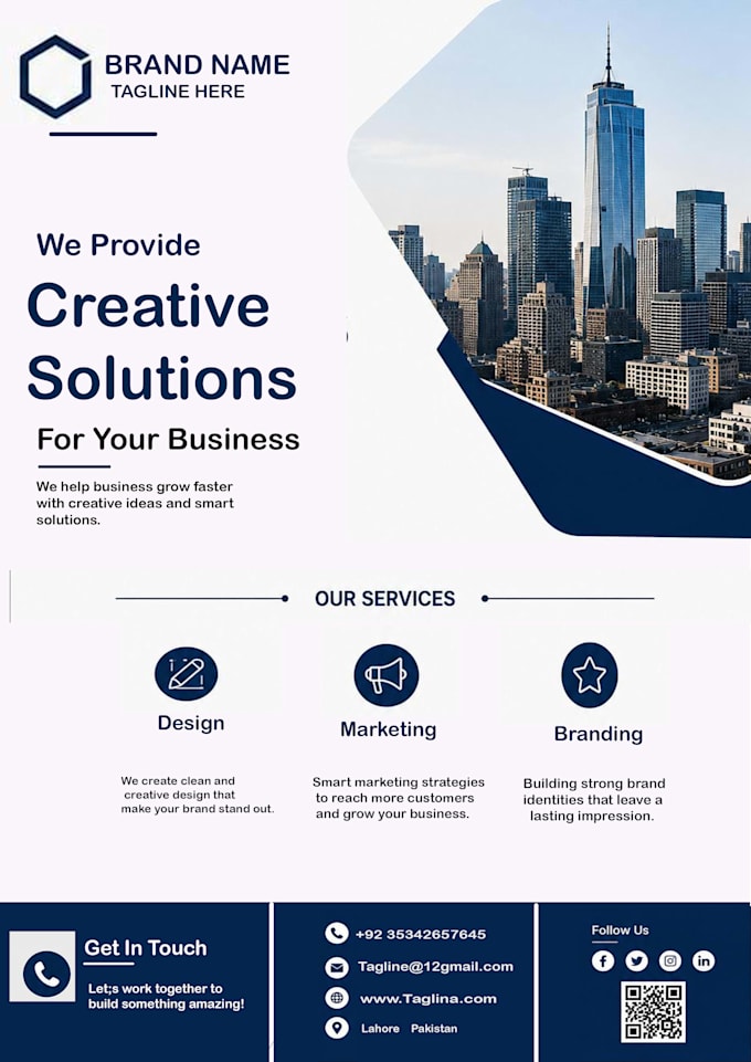 design a professional  flyer