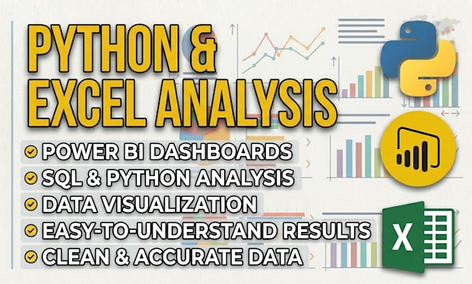 be analysing your data with excel and python