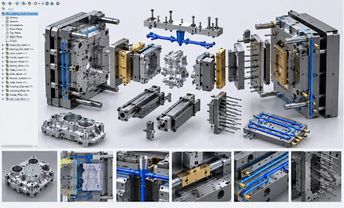 design aluminum die casting mold and tooling for manufacture