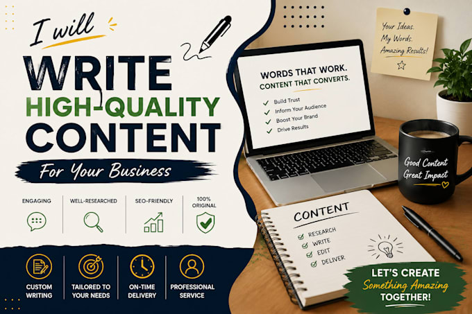 create high quality content for your business