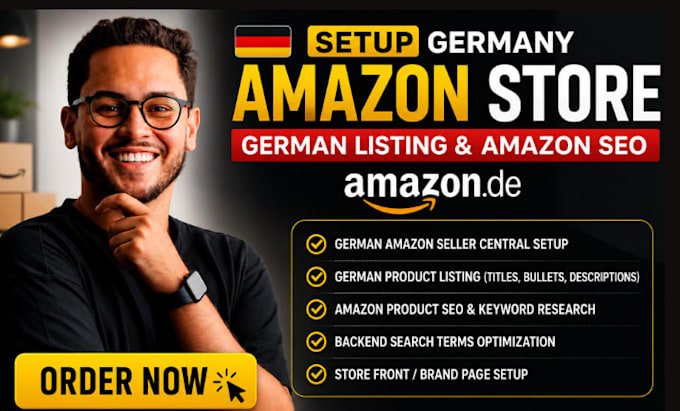 setup germany amazon store setup german amazon listing german amazon product SEO