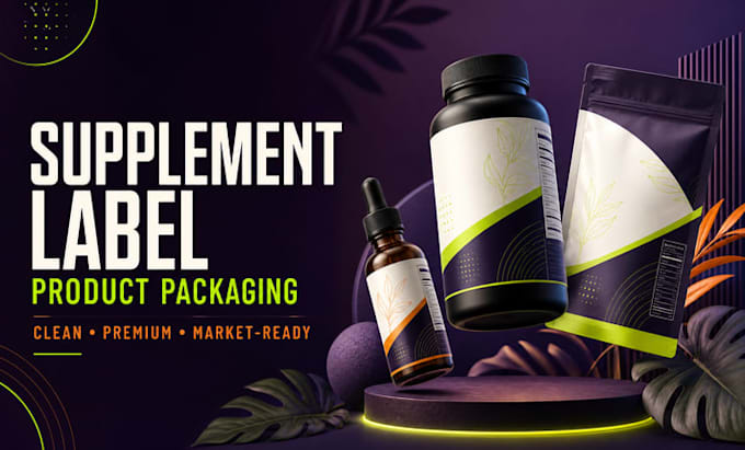 supplement label product packaging