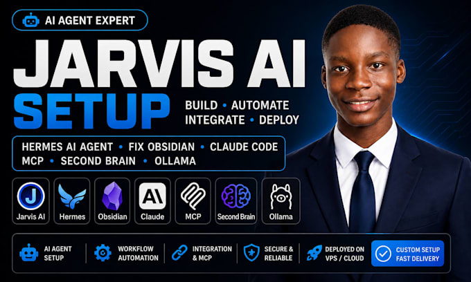 jarvis ai setup hermes ai agent fix obsidian claude code mcp second brain ollama