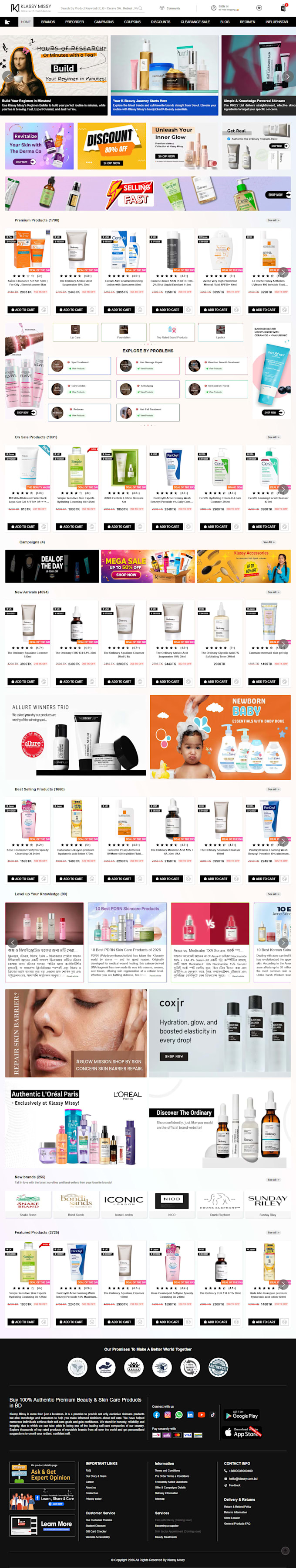 build a skincare woocommerce website in wordpress