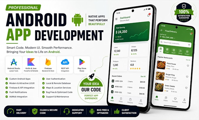 develop a professional android app