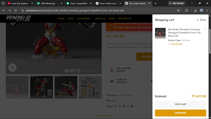 develop a modern responsive react js website