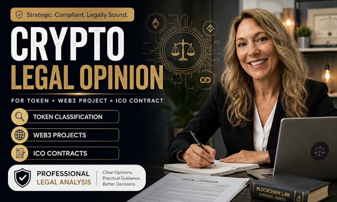 draft crypto legal opinion for token classification, web3 project, ico contract