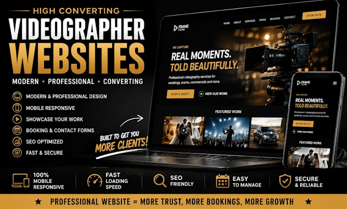 build squarespace videographer website filmmaker portfolio website wedding site