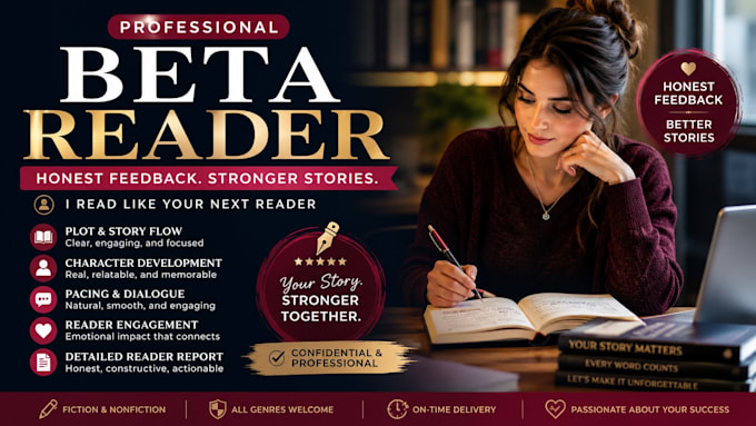 beta read and critique your novel or manuscript