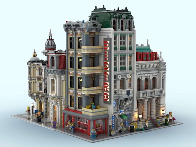 create professional custom 3d lego moc models and designs