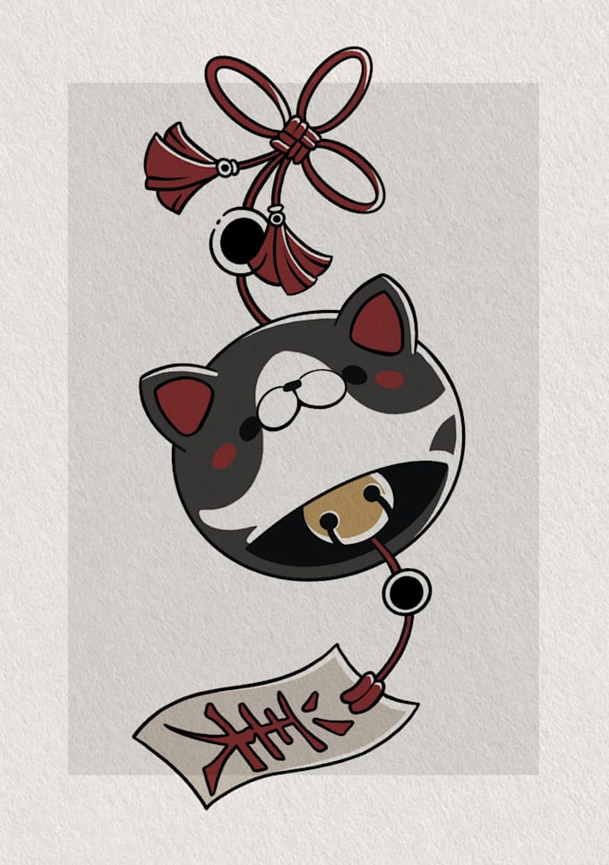 draw your pet as a good luck key chain