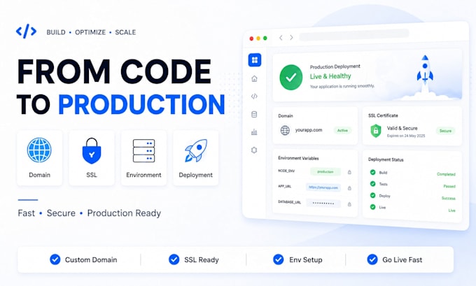 deploy your website or web app to vercel or vps