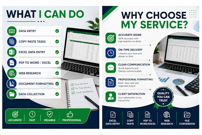do accurate data entry and copy paste tasks