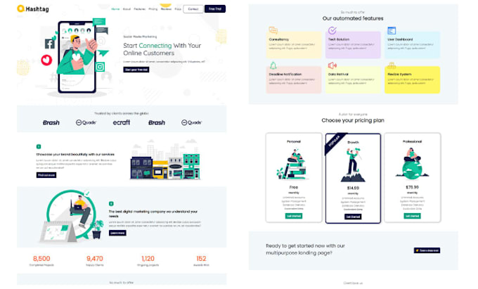 convert figma PSD xd to responsive HTML CSS