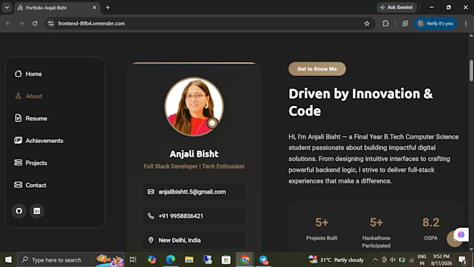 build a responsive react website or frontend