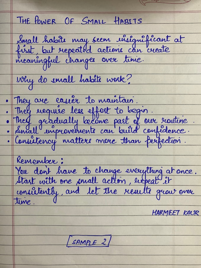 create custom handwritten notes, letters and messages in 2 styles