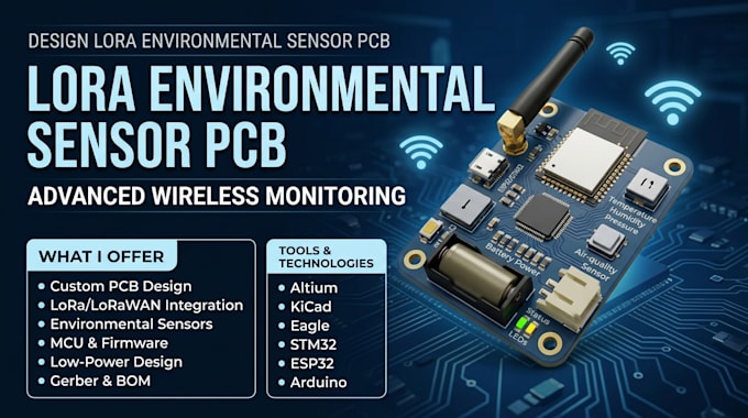 design lora environmental sensor pcb for advanced wireless monitoring