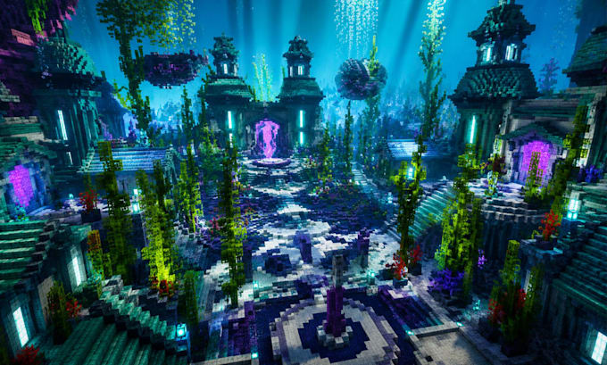 build custom minecraft fantasy maps, spawn hubs and server builds