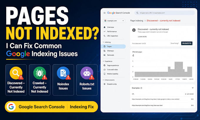 fix indexing issues and index your website on google