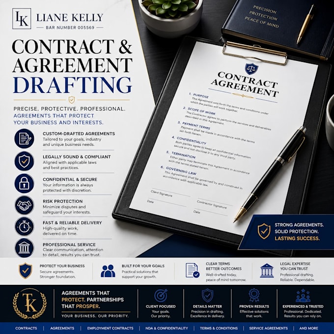 draft a legal statement of work sow contract as a US attorney