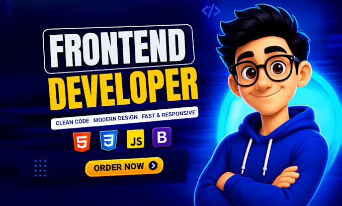 be front end developer or responsive static HTML website maker