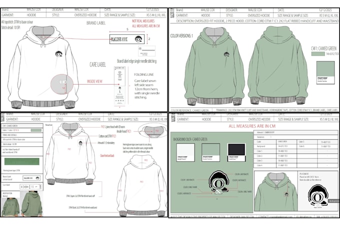create professional tech pack clothing tech pack flat sketch