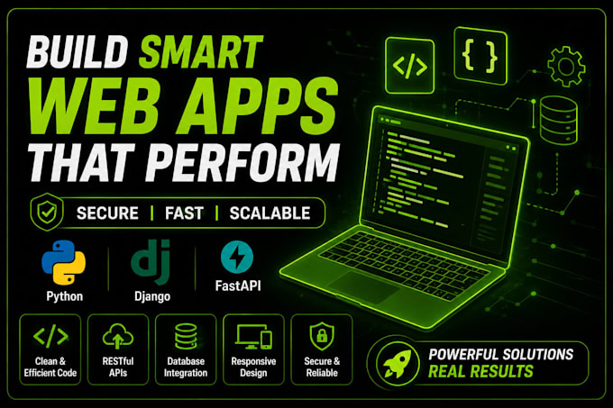 develop a professional web application with django python