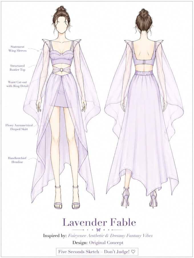 create custom design and dress sketches