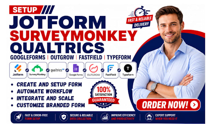 setup jotform surveymonkey qualtrics googleforms outgrow fastfield form typeform