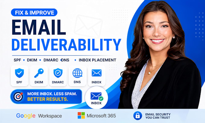 fix gmail yahoo spam set up dkim  dmarc for inbox delivery