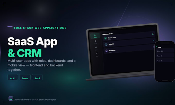 develop a full stack web application website