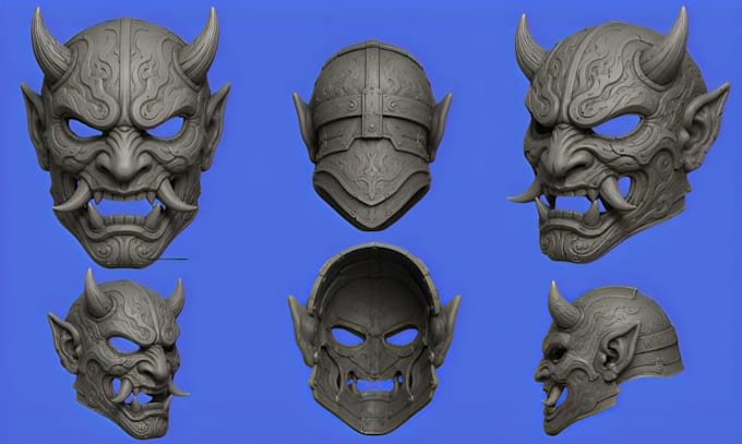 create a custom 3d mask for 3d printing and cosplay