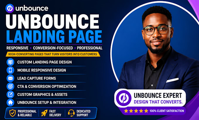 create responsive unbounce landing page for your website