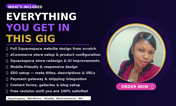 design a professional squarespace ecommerce website or online webstore