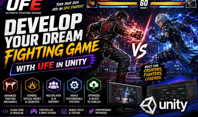 develop your dream fighting game with ufe in unity