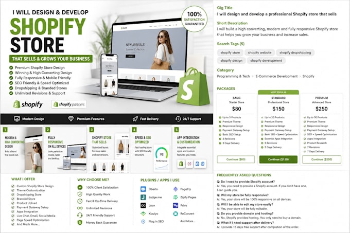 shopify store redesign and conversion optimization