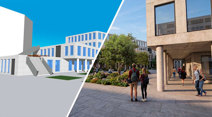 do realistic architectural renders with ai and photoshop