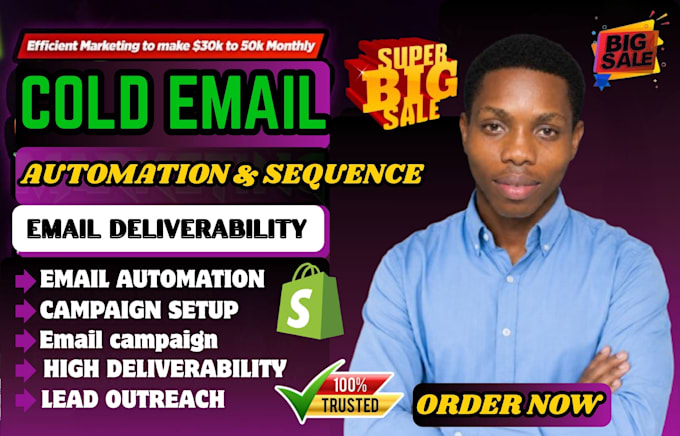 setup b2b cold email campaign automation high deliverability cold email campaign